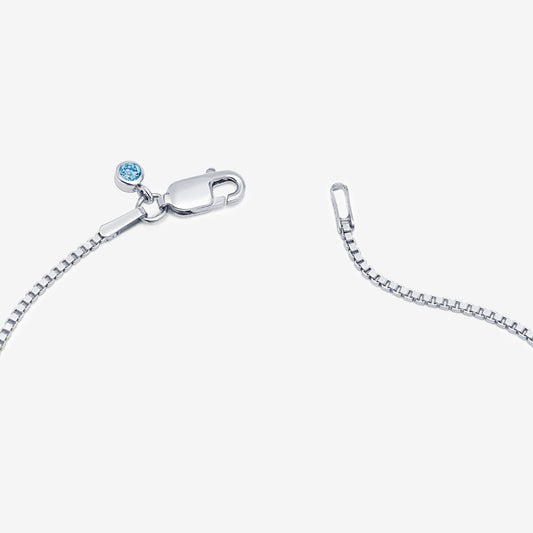 "Something Blue" Diamond Drop Bracelet