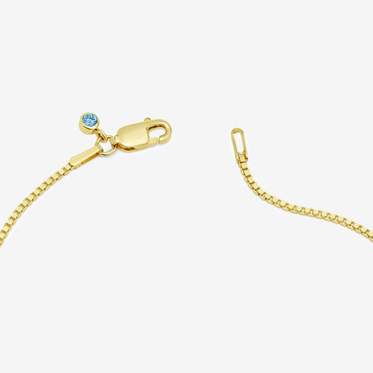 "Something Blue" Diamond Drop Bracelet