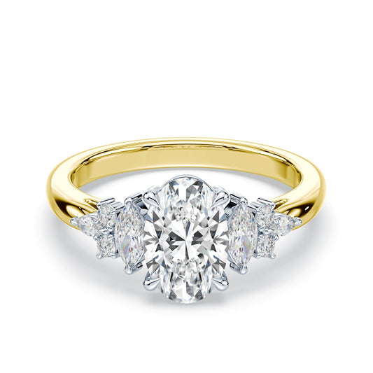 Accented Cathedral Ring